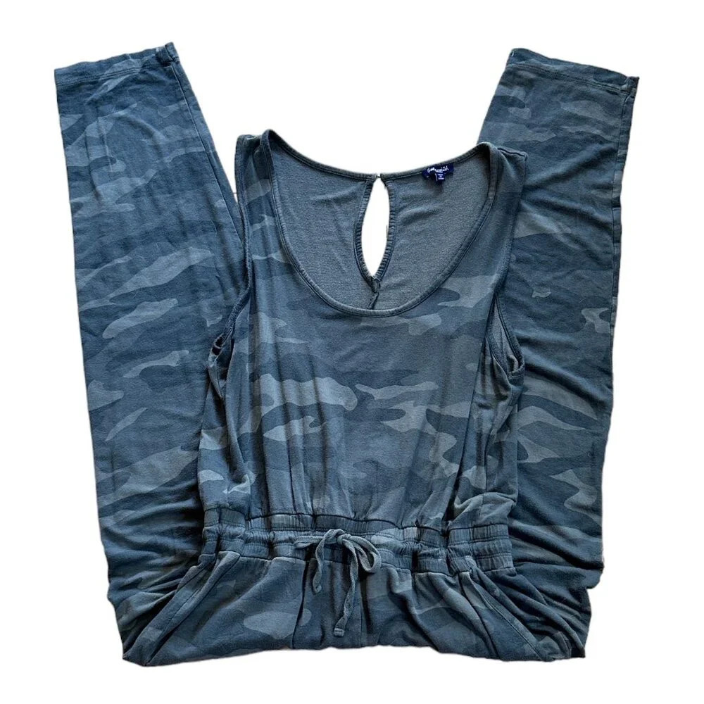 SPLENDID Camo Knit Jumpsuit Onesie Pantsuit - large